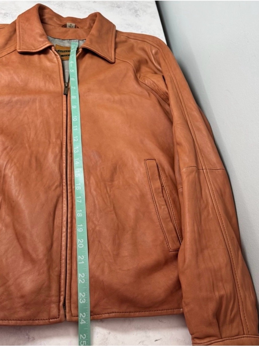 Robert Comstock Tanned Lambskin Leather Jacket Congac Tan + MATCHING BOOT & BELT - Picture 6 of 10